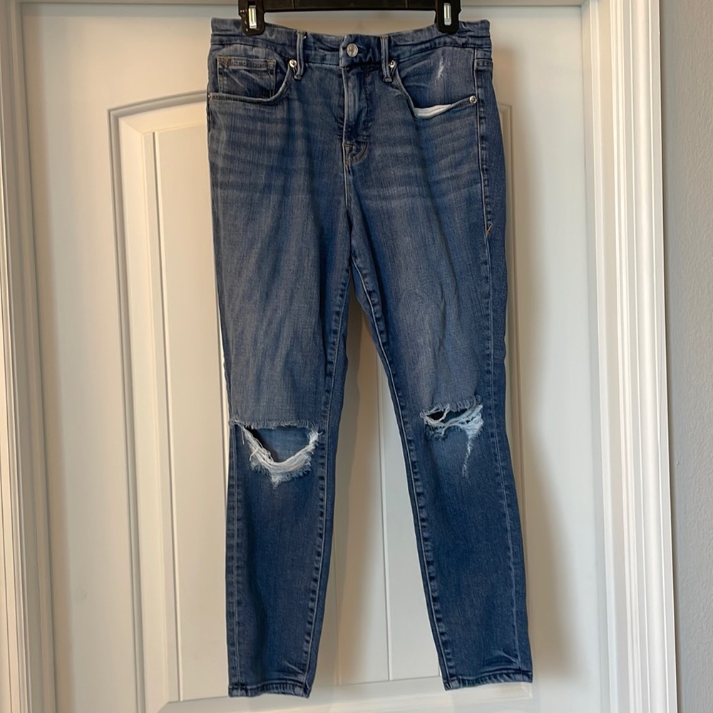 Good American Good Legs crop jeans